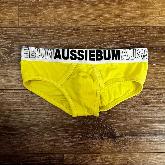 Aussiebum Yellow Used Men boxer brief sexy pouch front - Picture 1 of 4